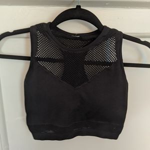 Black Fabletics Netted Sports Bra